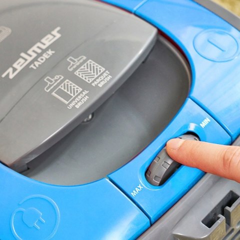 Odkurzacz Workowy Zelmer Tadek Epa Turboszczotka 800W 2.5L Gumowane Koła