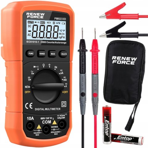 Profesjonalny Multimetr Cyfrowy Lcd Elektryczny Miernik Prądu Tester