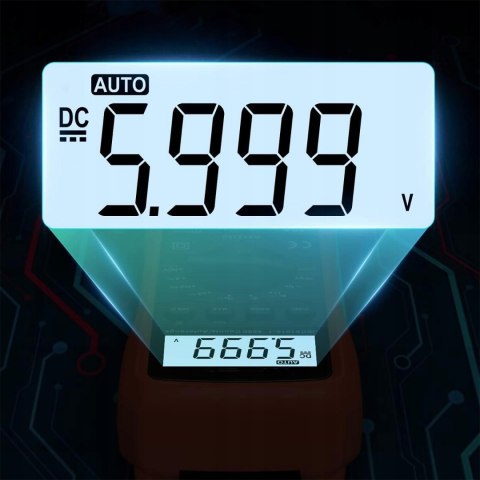 Profesjonalny Multimetr Cyfrowy Lcd Elektryczny Miernik Prądu Tester