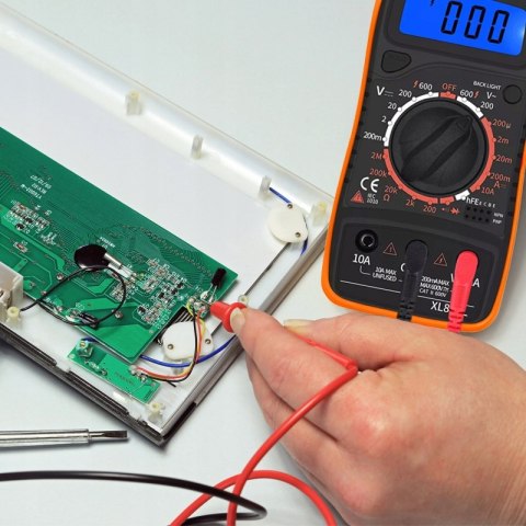 Profesjonalny Multimetr Cyfrowy Lcd Miernik Napięcia Prądu Rezystancji Test