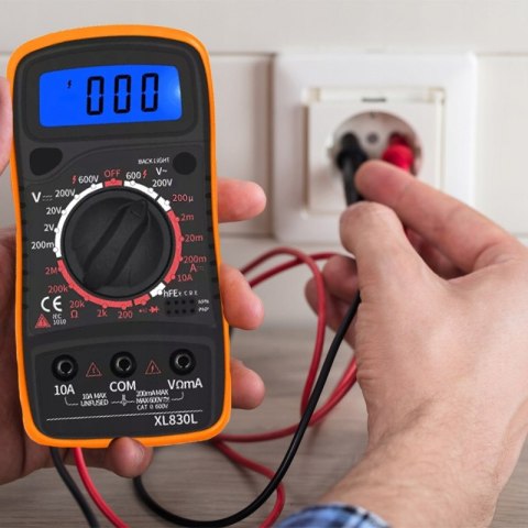 Profesjonalny Multimetr Cyfrowy Lcd Miernik Napięcia Prądu Rezystancji Test