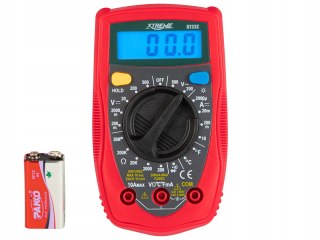 Profesjonalny Multimetr Miernik Prądu Napięcia Elektryczny Lcd Bateria 9V