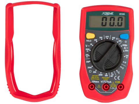 Profesjonalny Multimetr Miernik Prądu Napięcia Elektryczny Lcd Bateria 9V