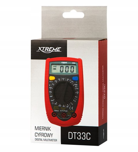 Profesjonalny Multimetr Miernik Prądu Napięcia Elektryczny Lcd Bateria 9V