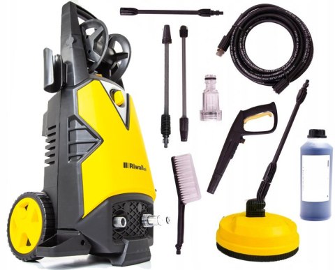Myjka Ciśnieniowa Riwall 2000W 350 Bar Z Turbo Lancą I Akcesoriami