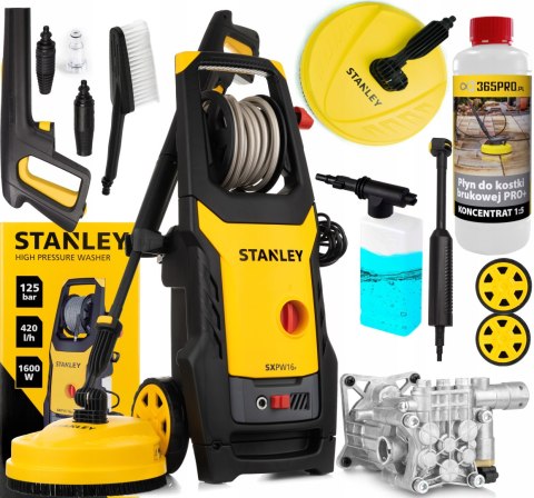 Myjka Ciśnieniowa Stanley 1600W 190Bar Z Aluminiową Pompą I Akcesoriami