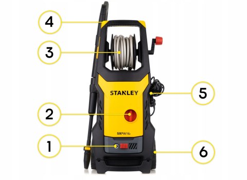 Myjka Ciśnieniowa Stanley 1600W 190Bar Z Aluminiową Pompą I Akcesoriami