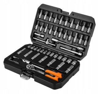 Neo Tools Zestaw Kluczy Nasadowych 55 El. Torx 1/4 Chromowo-Wanadowy