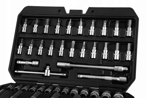 Neo Tools Zestaw Kluczy Nasadowych 55 El. Torx 1/4 Chromowo-Wanadowy