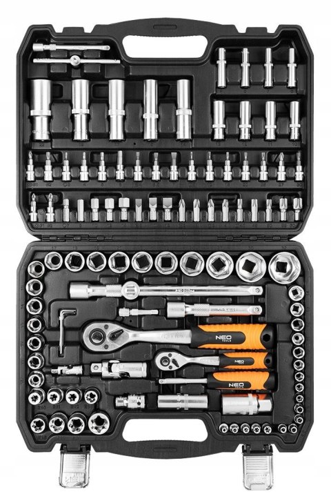 Neo Zestaw Kluczy Nasadowych 1/2 1/4 Torx Walizka 108 Elementów Mocne