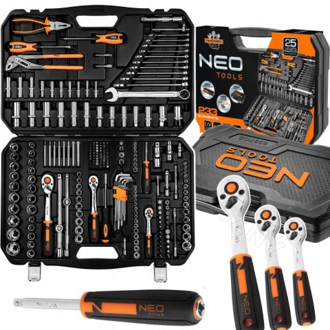 Neo Zestaw Kluczy Nasadowych 233 Elementów 10-078 Torx Grzechotki Walizka