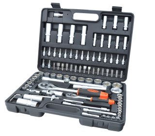 Zestaw Kluczy Nasadowych Geko G10151 108 El. 1/4 1/2 Nasadki Torx Walizka