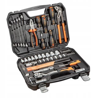 Neo Tools 08-684 Zestaw Narzędzi 56 El. W Walizce, Stal Chromowo-Wanadowa