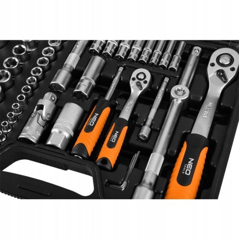 Neo Tools Zestaw Kluczy Nasadowych 110E 1/2 1/4 Torx Bity Walizka
