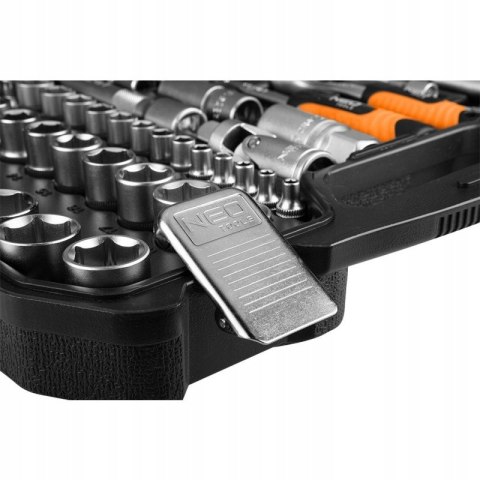 Neo Tools Zestaw Kluczy Nasadowych 110E 1/2 1/4 Torx Bity Walizka