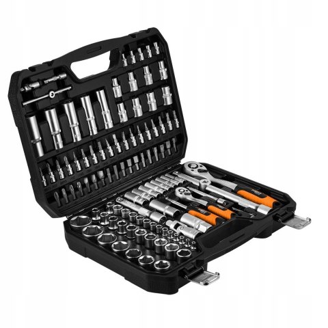 Zestaw Kluczy 110 Elementów 1/2,1/4 Neo Tools + Zestaw Bitów Torx Hex