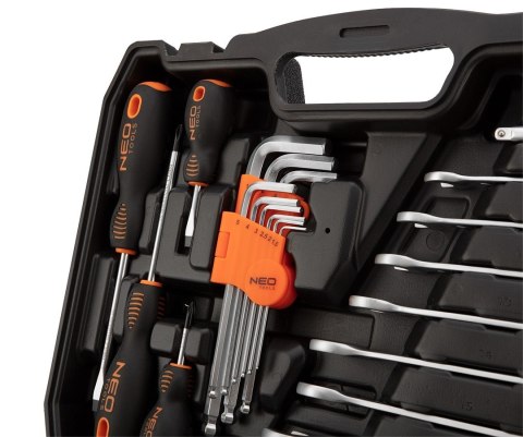 Zestaw Kluczy Nasadowych 100 Elementów 1/2, 1/4 Neo Tools + 40 Bitów Torx