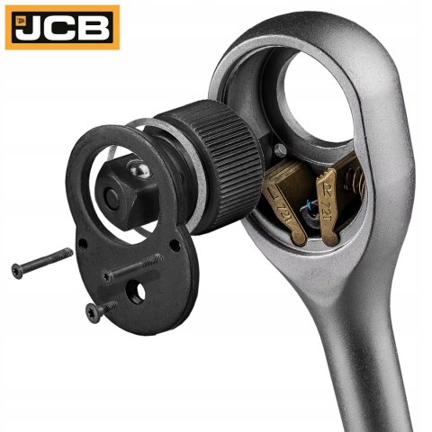 Zestaw Kluczy Nasadowych 1/2 36 Elementów Cr-V Grzechotka Jcb Walizka