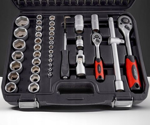 Zestaw Kluczy Nasadowych 94 Szt. 1/4 1/2 Grzechotki Torx Imbus Walizka