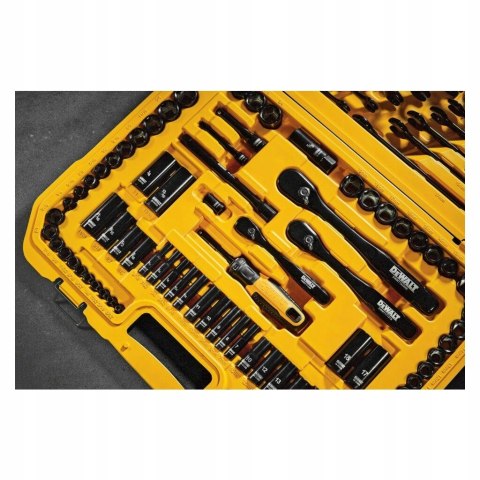 Zestaw Kluczy Nasadowych Dewalt 184 El. Black Chrome W Walizce 1/4-1/2