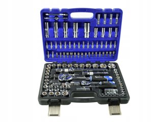 Zestaw Kluczy Nasadowych Geko 108 El. Cr-V Walizka Torx Imbus Ph Pz