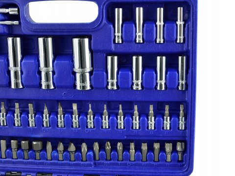 Zestaw Kluczy Nasadowych Geko 108 El. Cr-V Walizka Torx Imbus Ph Pz