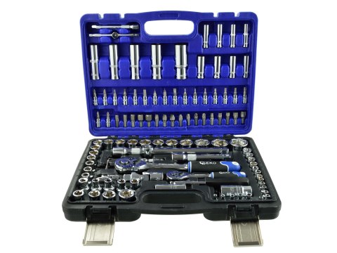 Zestaw Kluczy Nasadowych Geko 108 El. Cr-V Walizka Torx Imbus Ph Pz