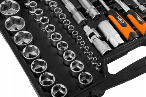 Zestaw Kluczy Nasadowych Neo 110 El. 1/2 1/4 Torx Satynowe Walizka