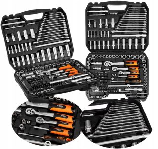 Zestaw Kluczy Nasadowych Płasko Oczkowych 220El Neo Tools W Walizce