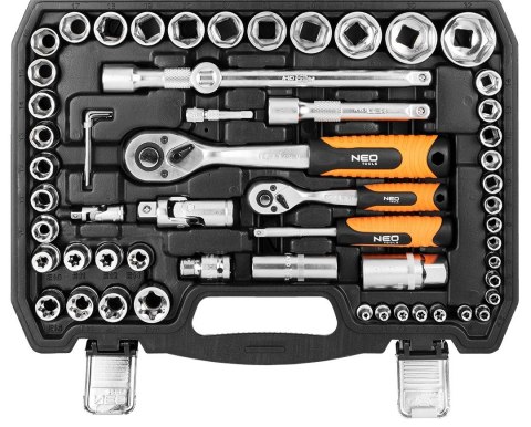 Zestaw Kluczy Neo 108 El. 1/2 1/4 Walizka Crv Nasadki Torx Grzechotki