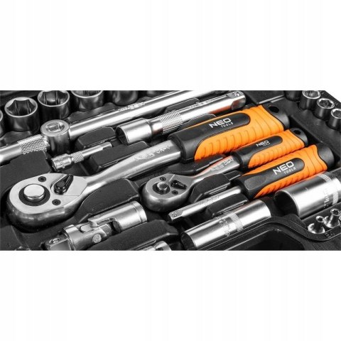 Zestaw Kluczy Neo 108 El. 1/2 1/4 Walizka Crv Nasadki Torx Grzechotki