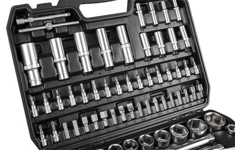 Zestaw Kluczy Neo 108 El. 1/2 1/4 Walizka Crv Nasadki Torx Grzechotki