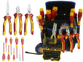 Zestaw Narzędzi Elektryka Wiha Dewalt 1000V 47 Elementów Izolowane