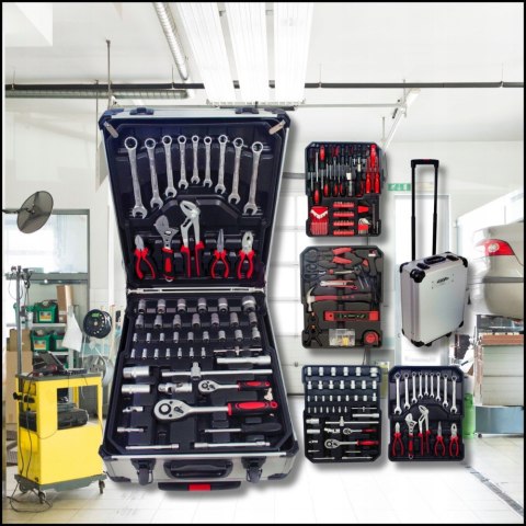 Zestaw Narzędzi Eurotec 300El W Walizce Xxl Z Organizerami - Nowy!