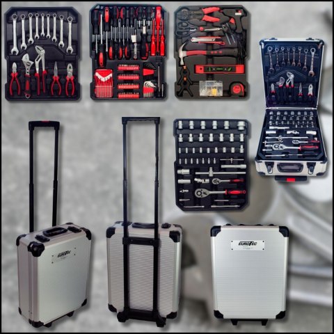 Zestaw Narzędzi Eurotec 300El W Walizce Xxl Z Organizerami - Nowy!