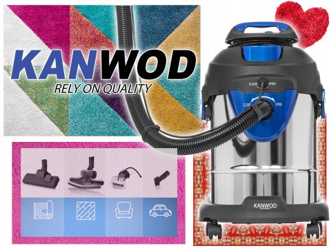 Odkurzacz Piorący Kanwod Superwash 2000W Metalowy Zbiornik Mycie Tapicerki