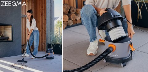 Zeegma Zonder Pro Compact 3000W Odkurzacz Przemysłowy Mokro-Sucho, Nadmuch