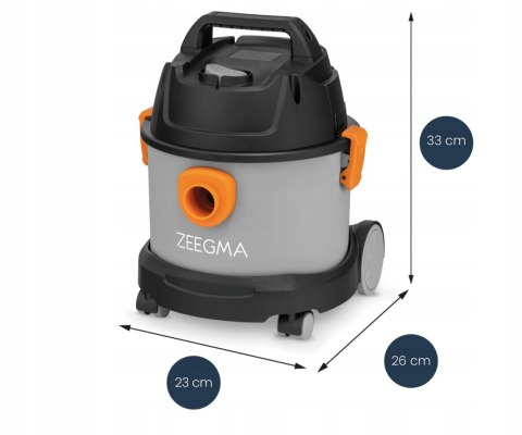 Zeegma Zonder Pro Compact 3000W Odkurzacz Przemysłowy Mokro-Sucho, Nadmuch
