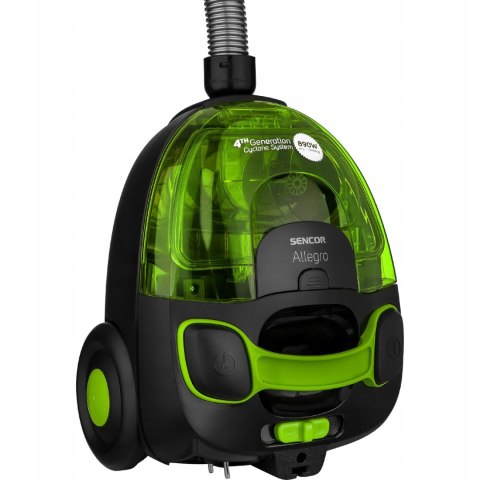 Odkurzacz Bezworkowy Sencor 890W Hepa 1.5L Cyklon Zielony Regulacja Mocy