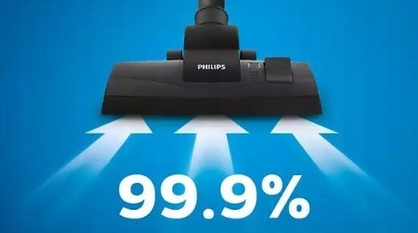 Odkurzacz Philips Powergo 2000 900W 3L Filtr Antyalergiczny Czarny 9M