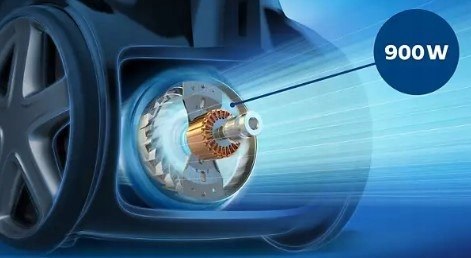Odkurzacz Workowy Philips Powergo 3L 900W Z Zasięgiem 9M Czarny