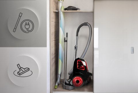 Bezworkowy Cyklonowy Odkurzacz Hepa 4200W Turboszczotka 12W1 Kompaktowy