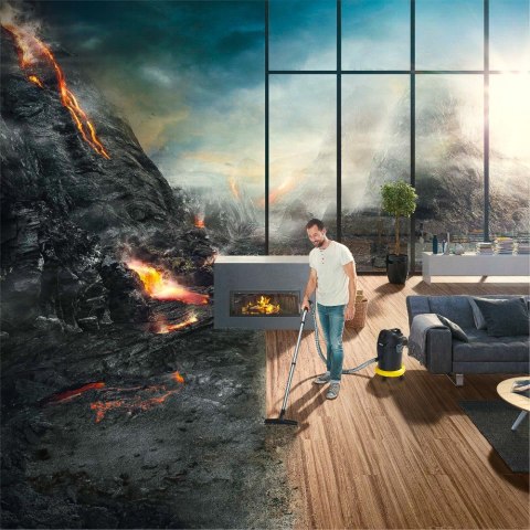Karcher Ad 4 Premium Odkurzacz Kominkowy 600W 17L Filtr Płaski Falisty