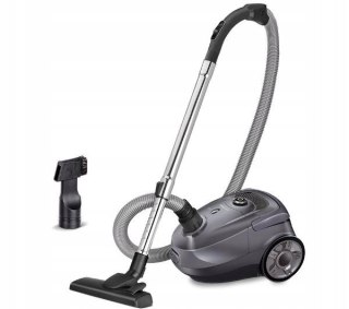 Odkurzacz Mpm Mod-52 850W, Zasięg 7M, Worek 2L, Filtr Hepa 12, Czarny