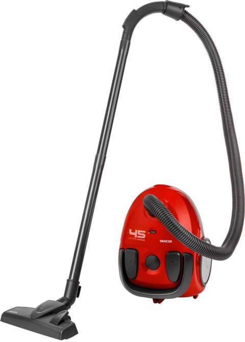 Odkurzacz Sencor Svc 45 850W Czerwony, 1.5L, Teleskopowa Rura, Cicha Praca