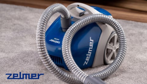 Odkurzacz Zelmer Antek 900W Z Filtrem Hepa, Turboszczotka, 3.5L, Niebieski
