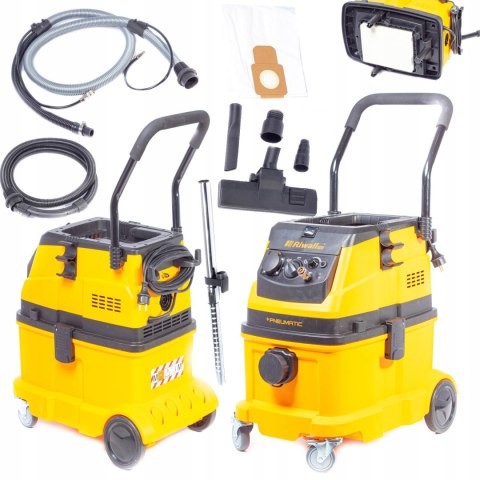 Odkurzacz Bezpyłowy Riwall 3800W Klasa M Afcs 40L Pilot Auto Mokro-Sucho