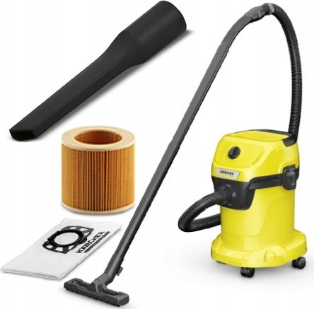 Odkurzacz Bezworkowy Karcher Wd3 1000W 17L Sucho/Mokro Dmuchawa 4M