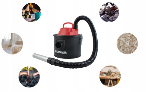 Odkurzacz Do Popiołu Kaminer 10L 800W Z Podwójnym Filtrem Hepa