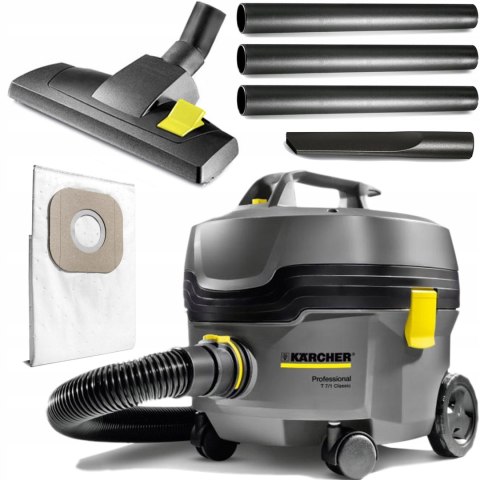 Odkurzacz Jednofunkcyjny Karcher T 7/1 Classic 850W 2M Wąż, 3X Rura, Worek